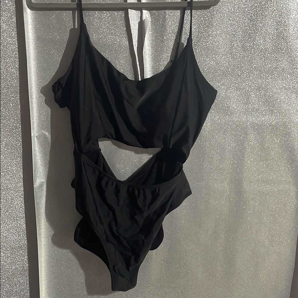 Fashion Nova Black One Piece Swimsuit